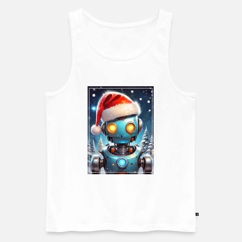 Winterlandschaft Robot 1.14 - Männer Premium Bio Tank Top - Weiß