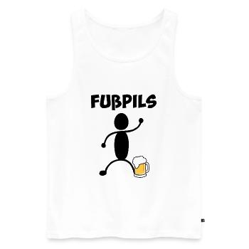 Fußpils - Débardeur bio Premium Homme - blanc - Devant - Michal (187cm)