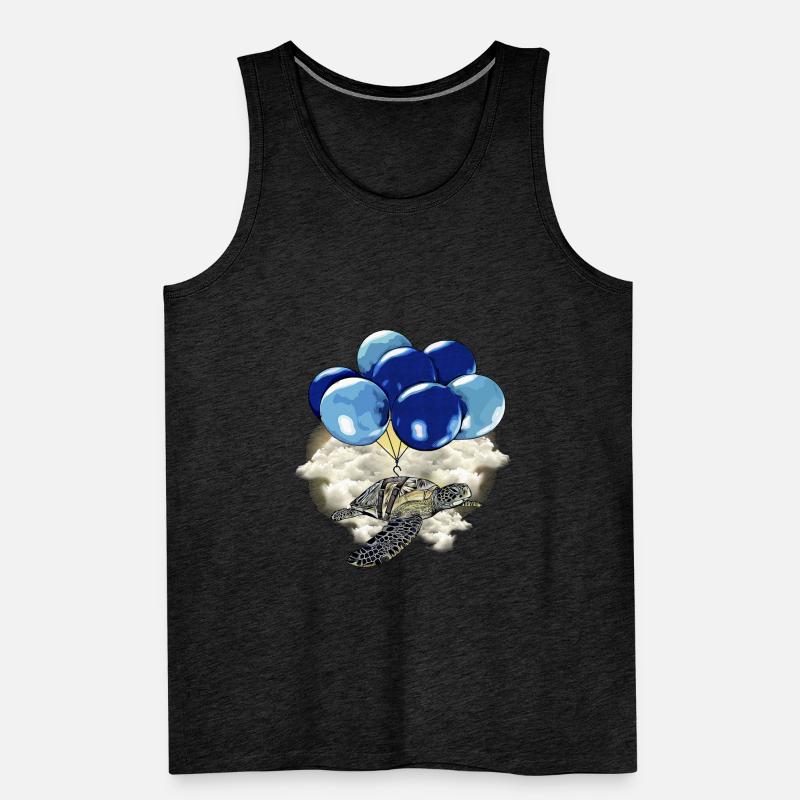 Dream toad balloons clouds motivation Men's Premium Organic Tank Top