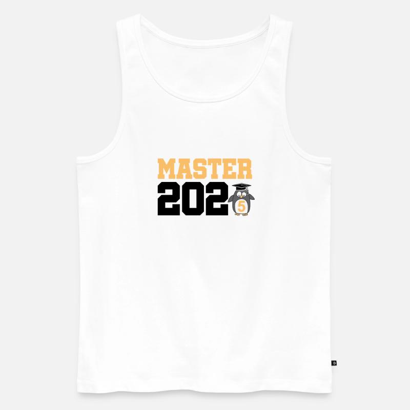 Master 2025 Masterabschluss Sponsion Graduation - Männer Premium Bio Tank Top - Weiß