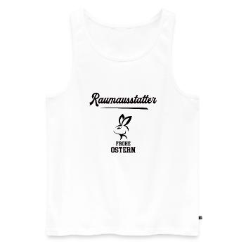 Raumausstatter Ostern Raumausstattung Oster Outfit - Männer Premium Bio Tank Top - Weiß - Vorne - Michal (187cm)