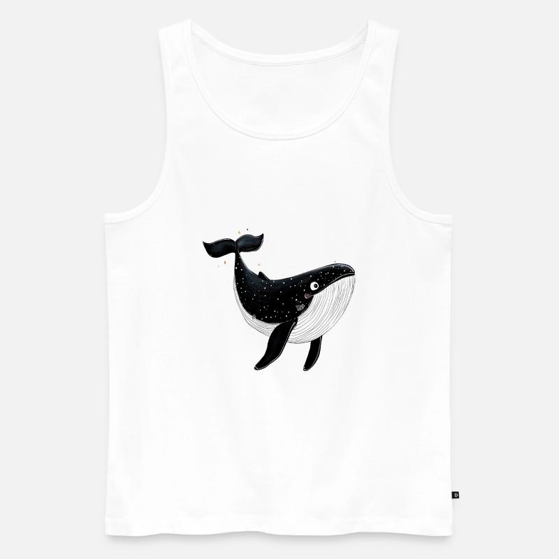 Kleiner Wal - Männer Premium Bio Tank Top - Weiß
