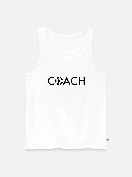 Fußball Coach - Männer Premium Bio Tank Top - Weiß