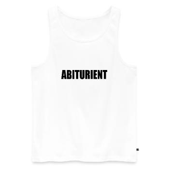 Abiturient - Männer Premium Bio Tank Top - Weiß - Vorne - Michal (187cm)