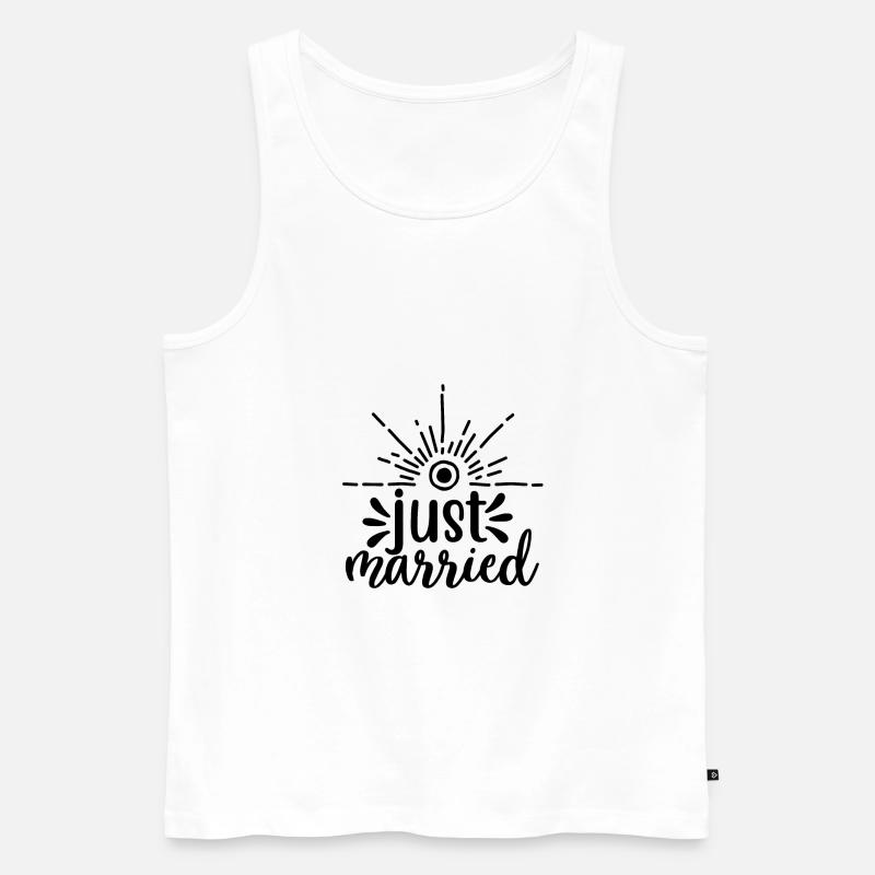 Hochzeit Hochzeitsgesellschaft Geschenk - Männer Premium Bio Tank Top - Weiß