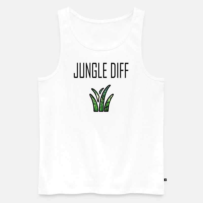Jungle Diff - Débardeur bio Premium Homme - blanc