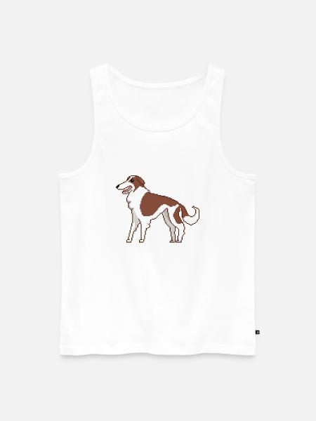 Barsoi - Männer Premium Bio Tank Top - Weiß