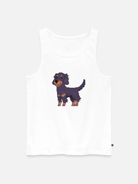 Gordon Setter - Männer Premium Bio Tank Top - Weiß