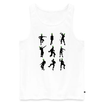 Saint Patrick Day Dance - Men's Premium Organic Tank Top - white - Front - Michal (187cm)