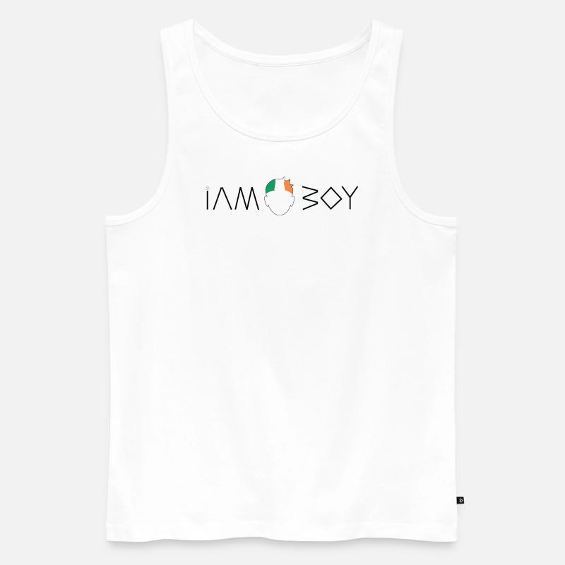 Ich bin ein irischer Junge - Männer Premium Bio Tank Top - Weiß