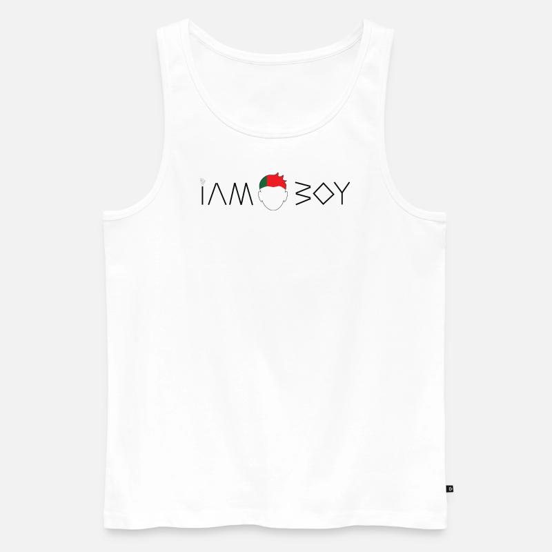 Ich bin Portugiese - Männer Premium Bio Tank Top - Weiß