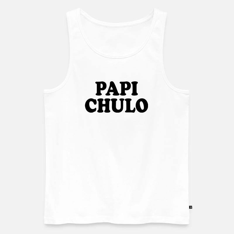 Papi chulo - Men's Premium Organic Tank Top - white