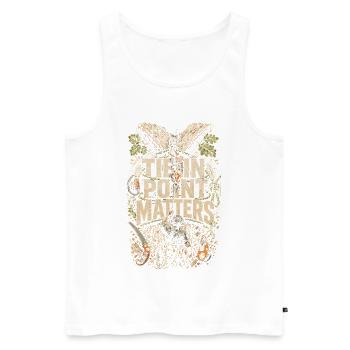 Arborist Tree Care Tie In Point Matters - Men's Premium Organic Tank Top - white - Front - Michal (187cm)