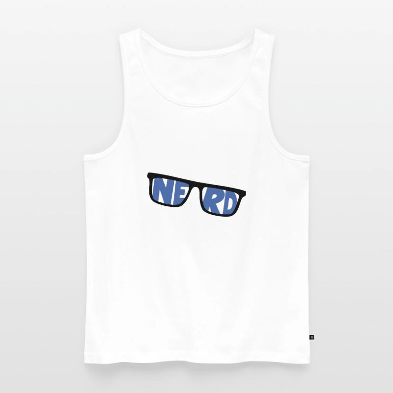 nerd coder server download cyberspace programmer Männer Premium Bio Tank Top