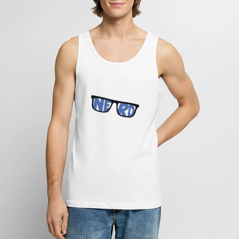 nerd coder server download cyberspace programmer Männer Premium Bio Tank Top