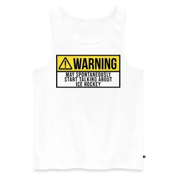Eishockey Eishockey - Männer Premium Bio Tank Top - Weiß - Vorne - Michal (187cm)