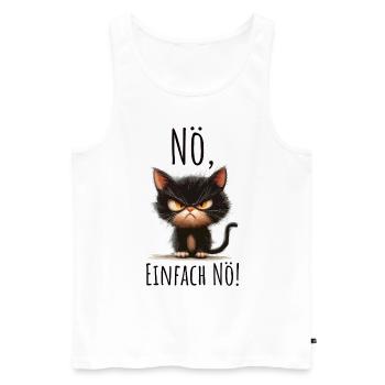 Nope statement just no - Men's Premium Organic Tank Top - white - Front - AI Model Male 178 light (178cm)