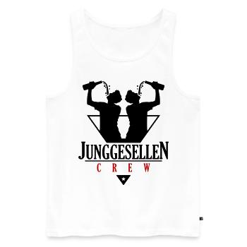 Junggesellen Crew Jga Drinking - Männer Premium Bio Tank Top - Weiß - Vorne - AI Model Male 178 light (178cm)