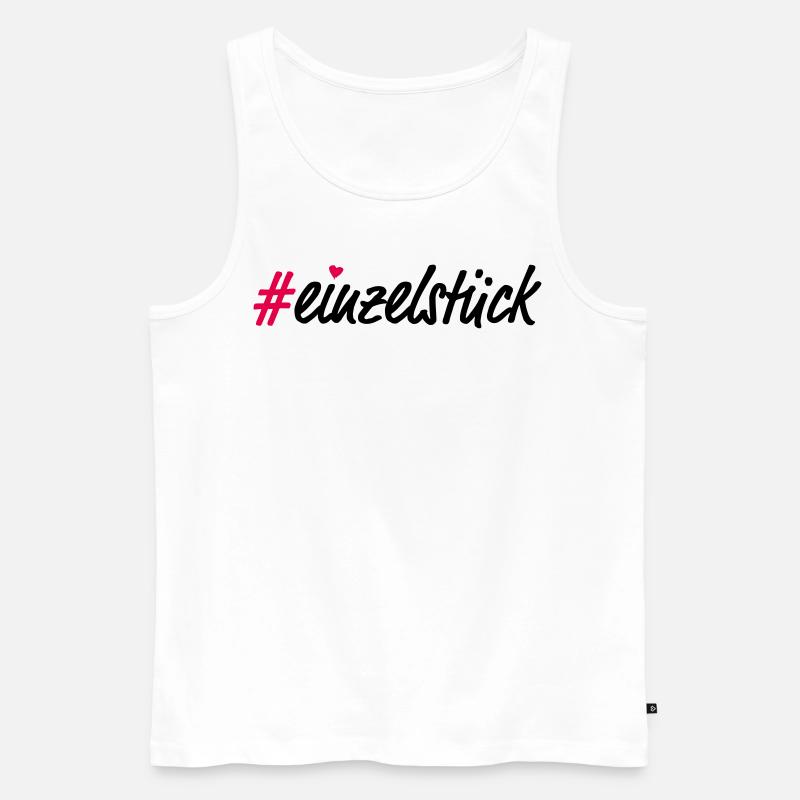 Einzelstück - Männer Premium Bio Tank Top - Weiß