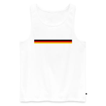 Germany Flag Germany German Flag German - Men's Premium Organic Tank Top - white - Front - AI Model Male 178 light (178cm)