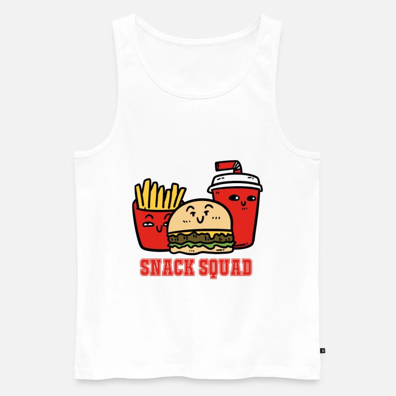 Snack Squad - Männer Premium Bio Tank Top - Weiß