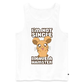 I have a Hamster - Männer Premium Bio Tank Top - Weiß - Vorne - AI Model Male 178 light (178cm)