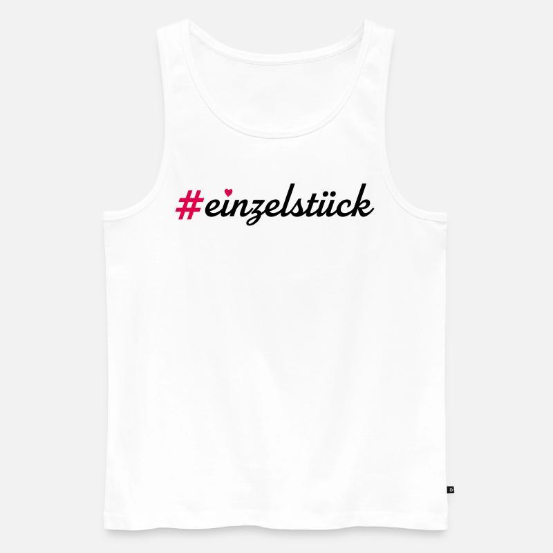 Einzelstück - Männer Premium Bio Tank Top - Weiß