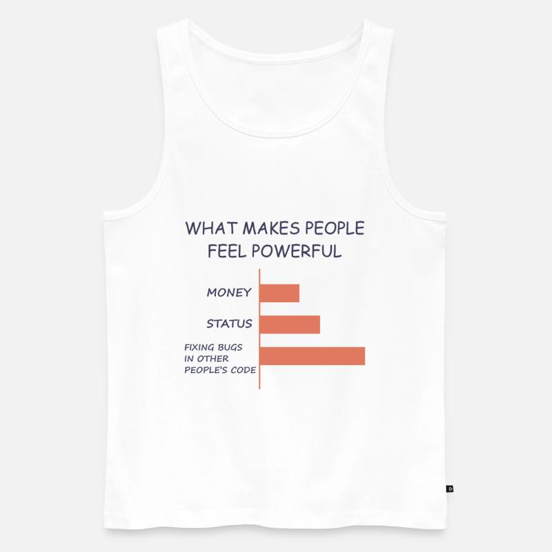 Computerprogrammierer Codierer Software Engineer Geschenk - Männer Premium Bio Tank Top - Weiß