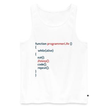 Computerprogrammierer Codierer Software Engineers Geschenk - Männer Premium Bio Tank Top - Weiß - Vorne - AI Model Male 178 light (178cm)