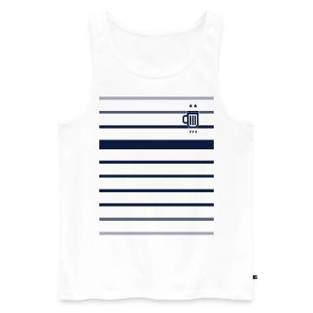 FFA Beer 2 stars - Men's Premium Organic Tank Top - white - Front - AI Model Male 178 light (178cm)