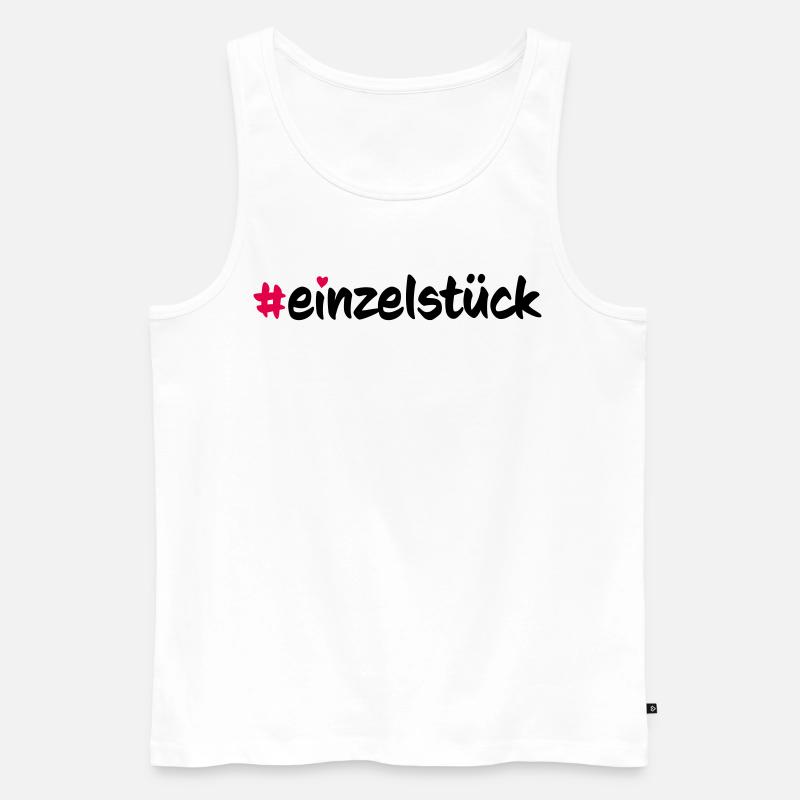 Einzelstück - Männer Premium Bio Tank Top - Weiß