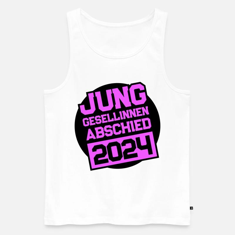 Junggesellinnenabschied Jga 2024 - Männer Premium Bio Tank Top - Weiß