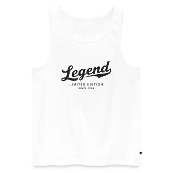 Legend Limited Edition Since 1985 - Männer Premium Bio Tank Top - Weiß - Vorne - Michal (187cm)