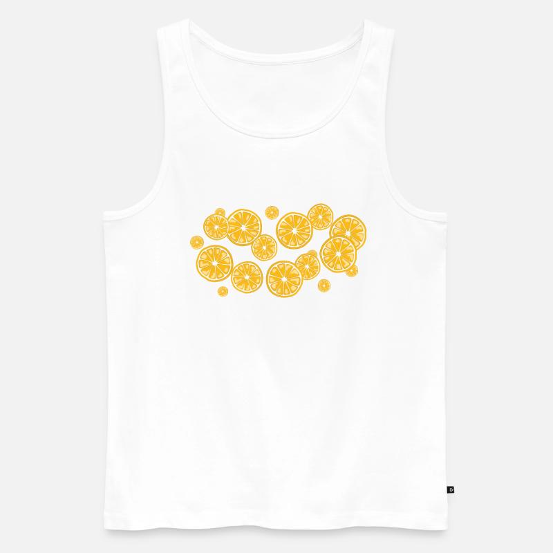 Der Duft der Orangen - Männer Premium Bio Tank Top - Weiß