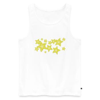 The scent of the star fruit - Men's Premium Organic Tank Top - white - Front - AI Model Male 178 light (178cm)