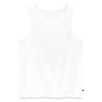 Drapeau en détresse Grunge Design - Débardeur bio Premium Homme - blanc - Devant - AI Model Male 178 light (178cm)
