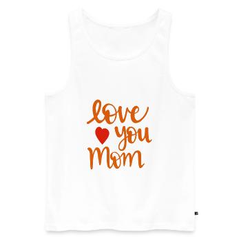maman maman maman bébé mère cadeau cadeau amour maman - Débardeur bio Premium Homme - blanc - Devant - Michal (187cm)