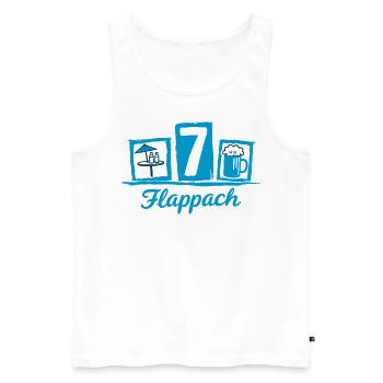 Flappach Tisch 7 Ravensburg - Débardeur bio Premium Homme - blanc - Devant - AI Model Male 178 light (178cm)