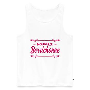 Nouvelle Berrichonne. - Débardeur bio Premium Homme - blanc - Devant - Michal (187cm)