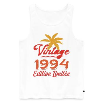 Vintage 1994 Edition Limitée - Débardeur bio Premium Homme - blanc - Devant - Michal (187cm)