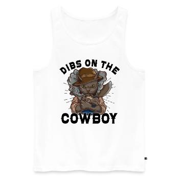 Cowboy Barn Bull Rider Rodeo Country Western - Männer Premium Bio Tank Top - Weiß - Vorne - AI Model Male 178 light (178cm)
