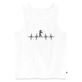 Oboe Oboist Oboistin Oboenspieler Oboenspielerin - Männer Premium Bio Tank Top - Weiß - Vorne - Michal (187cm)