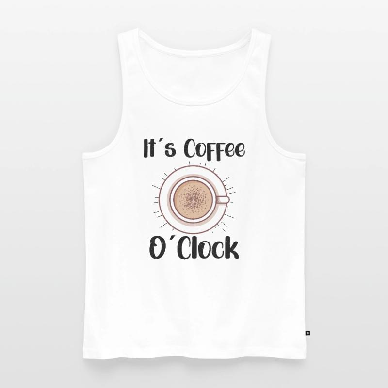 Coffee Lover Caffeine Molecule Java Latte Espresso Männer Premium Bio Tank Top