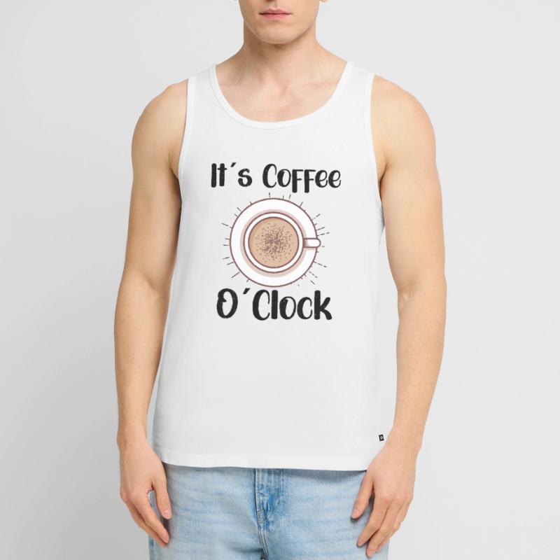 Coffee Lover Caffeine Molecule Java Latte Espresso Männer Premium Bio Tank Top