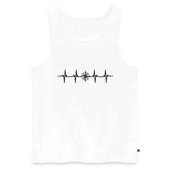Reisen Reisender Reisender Ferien Urlauber Urlaub - Männer Premium Bio Tank Top - Weiß - Vorne - AI Model Male 178 light (178cm)