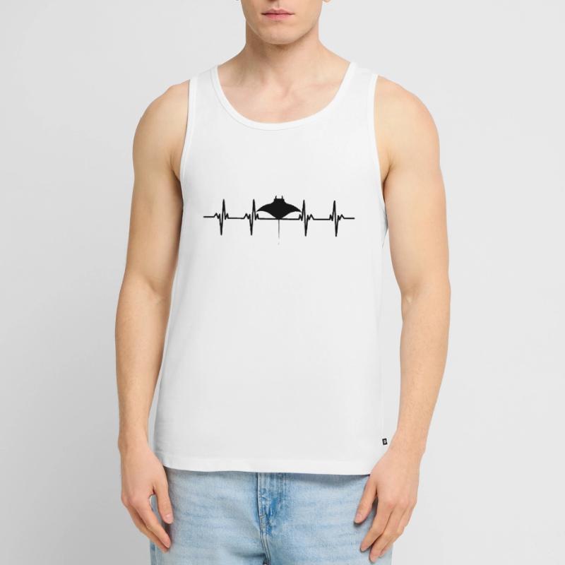 Stingrays Devil Rays Flies Gliding Rays Men's Premium Organic Tank Top
