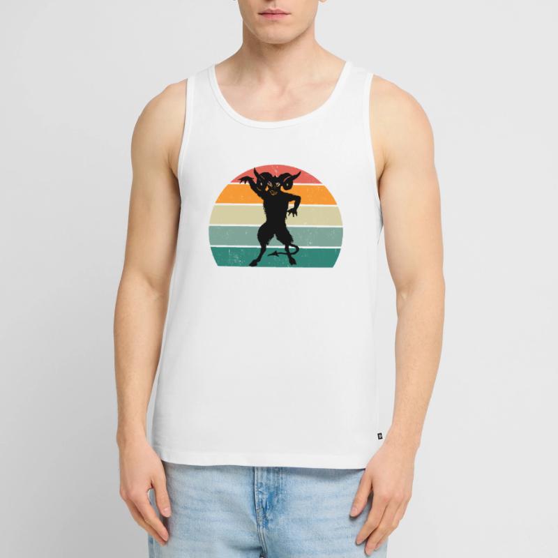 Devil Devil Satan Evil Hell Fear Terror Men's Premium Organic Tank Top