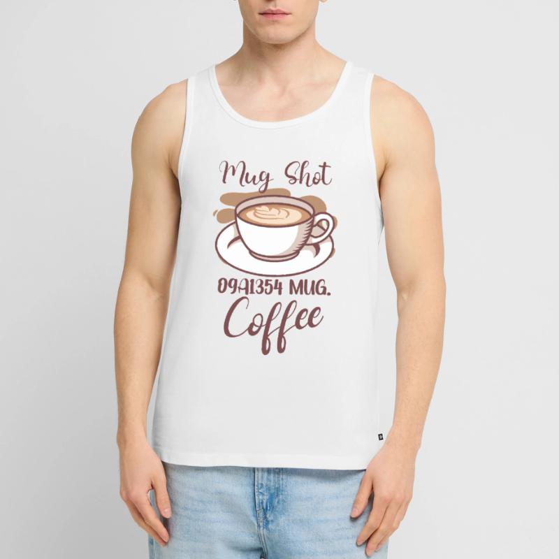 Coffee Lover Caffeine Molecule Java Latte Espresso Männer Premium Bio Tank Top
