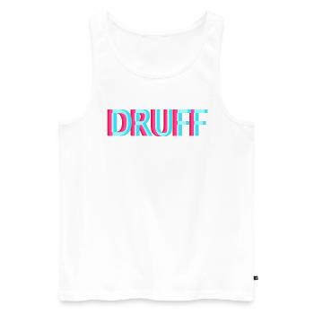 Schranz Speedcore Tekk Hardtekk Techno Raver EDM - Männer Premium Bio Tank Top - Weiß - Vorne - AI Model Male 178 light (178cm)