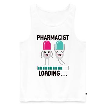 Lustige Apotheker-apotheken-techniker-apotheke - Männer Premium Bio Tank Top - Weiß - Vorne - AI Model Male 178 light (178cm)